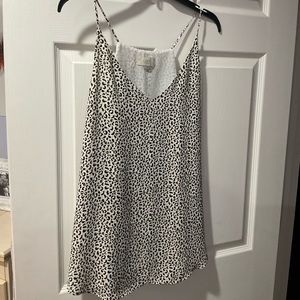 Cheetah flowy tank